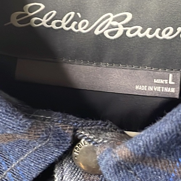 Eddie Bauer shacket jacket coat snap closure quilted - Picture 7 of 15